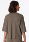 Tee-shirt manches courtes interlock coton bio taupe - Mix+Relax