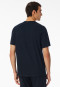 Shirt short sleeve button placket midnight blue - Mix+Relax