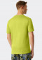Chemise manches courtes coton mercerisé, encolure arrondie citron vert - Mix + Relax