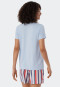 Shirt korte mouwen modal hemelsblauw - Mix+Relax