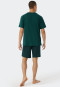 Shirt kurzarm Organic Cotton V-Ausschnitt dunkelgrün - Mix+Relax
