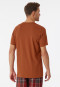 Shirt korte mouwen biologisch katoen whisky - Mix+Relax