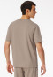 Shirt short sleeve sweat fabric clay red - Mix+Relax