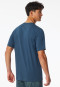 Shirt kurzarm Sweat-Qualität indigo - Mix+Relax