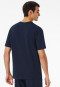 Shirt kurzarm Sweat-Qualität nachtblau - Mix+Relax