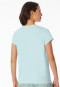 Shirt kurzarm tiefer V-Ausschnitt mint - Mix+Relax