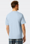 Shirt korte mouwen V-hals air-blue- Mix+Relax