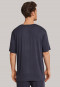 Shirt kurzarm V-Ausschnitt dunkelgrau - Mix+Relax