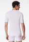 Short sleeve shirt, V-neck?, fine rib, white - Original Classics