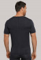 T-shirt bleu nuit à manches courtes avec col en V - Personal Fit