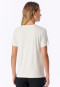 Shirt kurzarm V-Ausschnitt naturweiß - Mix+Relax