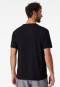 Shirt kurzarm V-Ausschnitt schwarz - Mix+Relax