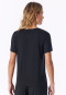 Shirt kurzarm V-Ausschnitt schwarz - Mix+Relax