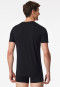 Shirt short sleeve v-neckline black - Premium Modal