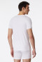 Maglia scollo a V a manica corta di colore bianco - Long Life Cotton