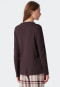 Shirt long-sleeved interlock submarine neckline red-brown - Mix+Relax