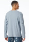 Tee-shirt à manches longues bleu jeans chiné - Mix+Relax