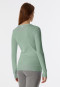 Shirt lange mouwen lindegroen - Revival Greta