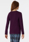 Shirt long-sleeved modal V-neck plum - Mix & Relax
