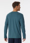 Maglia a maniche lunghe in cotone biologico, verde petrolio - Mix+Relax