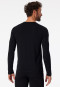 Shirt langarm Organic Cotton Rundhals schwarz - 95/5