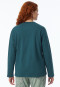 Shirt lange mouwen ronde hals petrol - Mix+ Relax