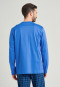 Shirtmet  lange mouwen Serafino-kraag knoopsluiting royal  Mix+Relax