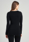 Shirt long-sleeved Tencel wool lace black - Wool x Tencel