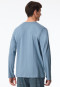 Shirt langarm V-Ausschnitt blaugrau - Mix+Relax