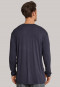 Shirt langarm V-Ausschnitt dunkelgrau - Mix & Relax Cotton Modal