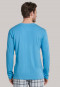 Shirt langarm V-Ausschnitt hellblau - Mix+Relax