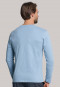 Shirt langarm V-Ausschnitt hellblau - Mix & Relax Cotton