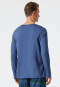 Shirt langarm V-Ausschnitt jeansblau - Mix+Relax