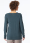Shirt langarm V-Ausschnitt jeansblau - Mix+Relax