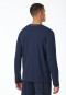 Shirt long-sleeve v-neck midnight blue - Mix+Relax
