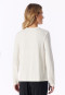 Shirt langarm V-Ausschnitt naturweiß - Mix+Relax