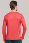 Shirt langarm V-Ausschnitt rot - Mix+Relax