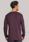 Shirt langarm V-Ausschnitt rotbraun - Mix & Relax Cotton Modal