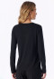 Shirt langarm V-Ausschnitt schwarz - Mix+Relax