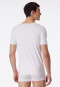 Shirt Interlock seamless short sleeve V-neck white - Laser Cut