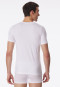 Shirt kurzarm Jersey elastisch rundhals weiß - Long Life Soft