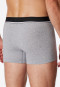 Boxer briefs 3-pack organic cotton woven elastic waistband black / gray - 95/5