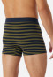 Confezione da 3 pantaloncini in cotone biologico con elastico in vita in tessuto tramato a tinta unita/ a righe, multicolore - 95/5