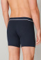 Boxer briefs double rib organic cotton dark blue - Retro Rib