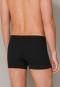 Boxer briefs double rib organic cotton black - Retro Rib