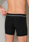 Shorts Doppelripp Organic Cotton schwarz - Retro Rib