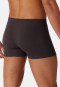 Boxer briefs fine interlock patterned anthracite/red - Fine Interlock