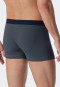 Boxer briefs fine interlock patterned jade/dark blue - Fine Interlock
