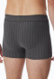 Short gestreept antraciet - Fine Interlock