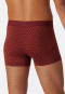 Short microvezel met patroon terracotta/wit - Pure Micro